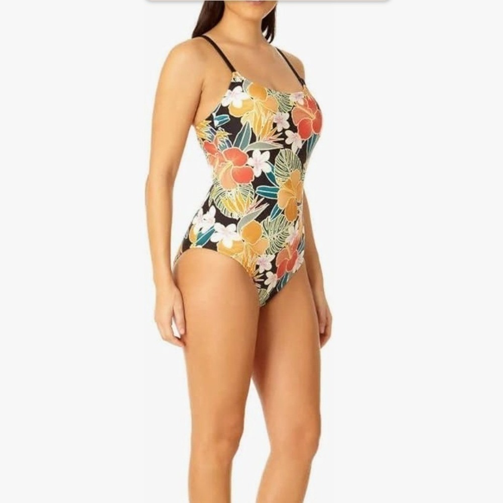 Hurley Womens One Piece Swimsuit UPF 50+ Tropical Floral (Caribbean Dreamin) NWT